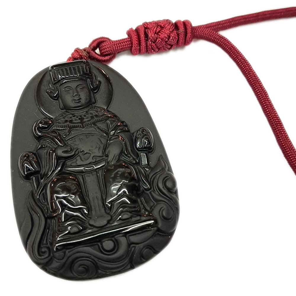 媽祖黑曜石中國結項鍊【十方】【十方】148387