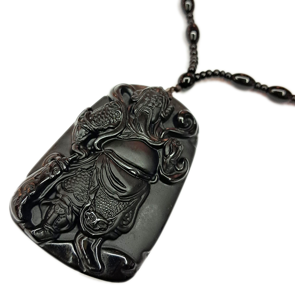 關聖帝君 黑曜岩項鍊【十方】148809