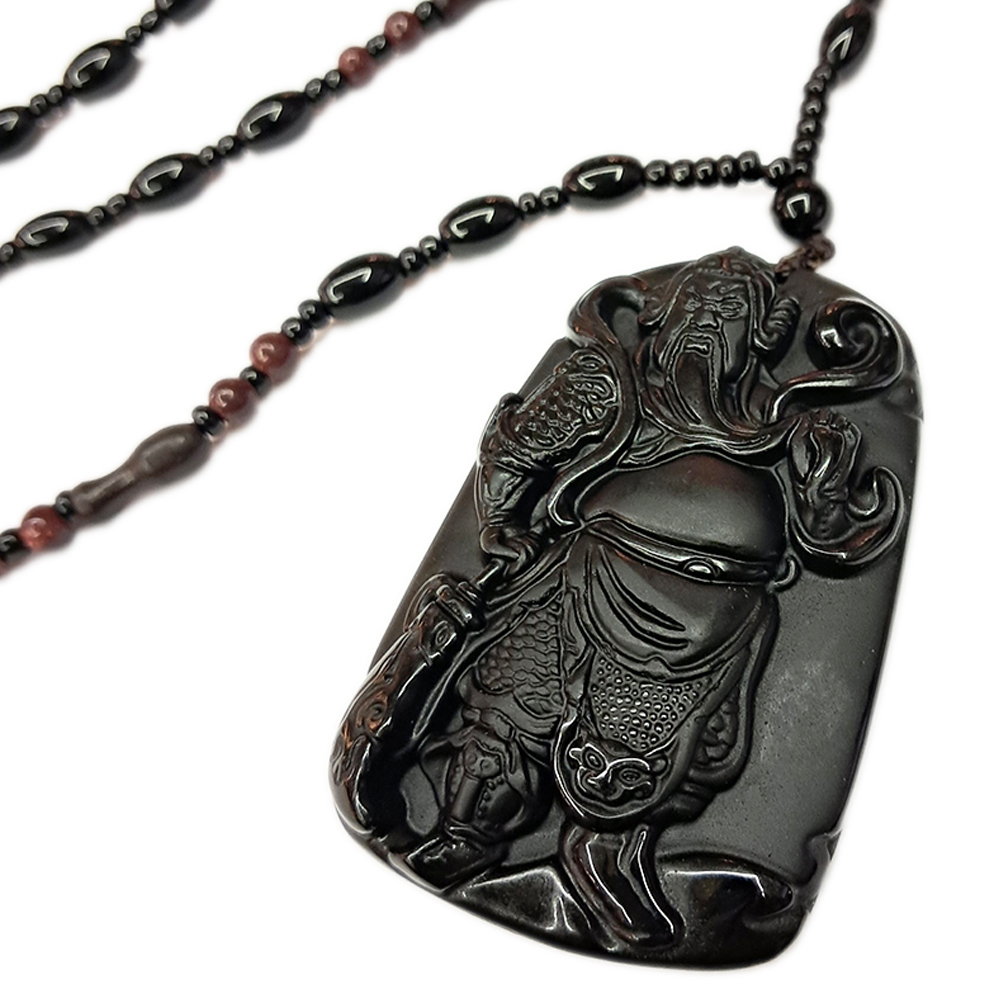 關聖帝君 黑曜岩項鍊【十方】148809