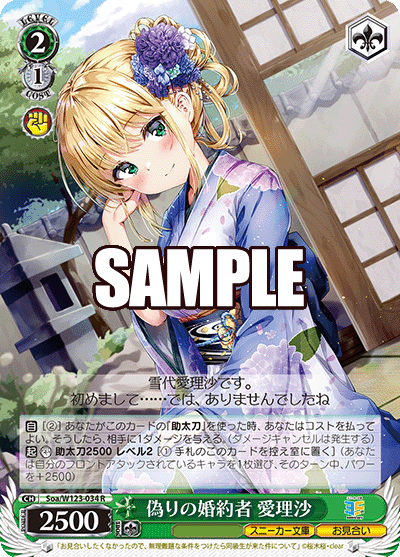 【Soa/W123-034 R】偽りの婚約者 愛理沙