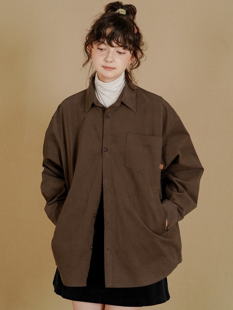 <預購> 韓國WV PROJECT Duff Oversized工裝感襯衫外套