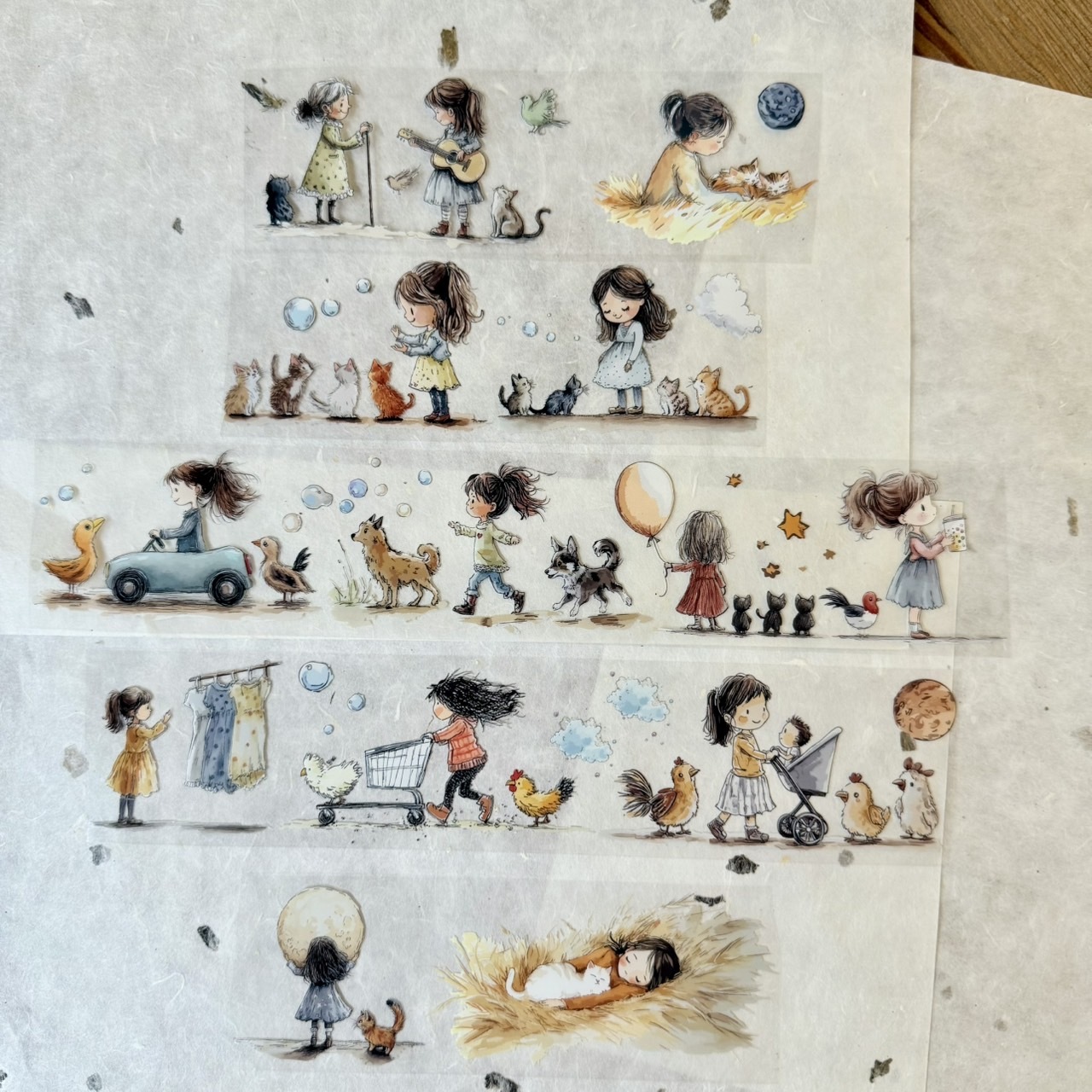 森年．Lina的魔法時光 Lina's Magic Days 5.5cm亮面PET膠帶 <整捲/分裝>