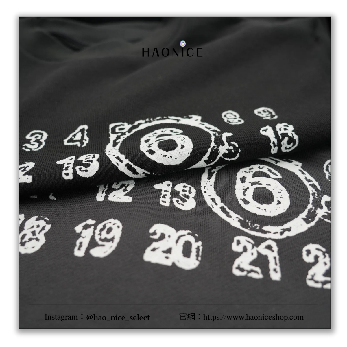 【HAO NICE】馬吉拉MAISON MARGIELA潮流品牌🔥MM6經典斑駁數字logo圓領長袖 大學T