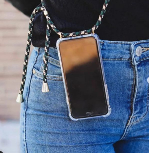 斜挎电话绳条纹款（款式随机）