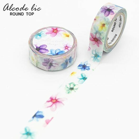 Round top washi tape - Alcodelic - Bloom