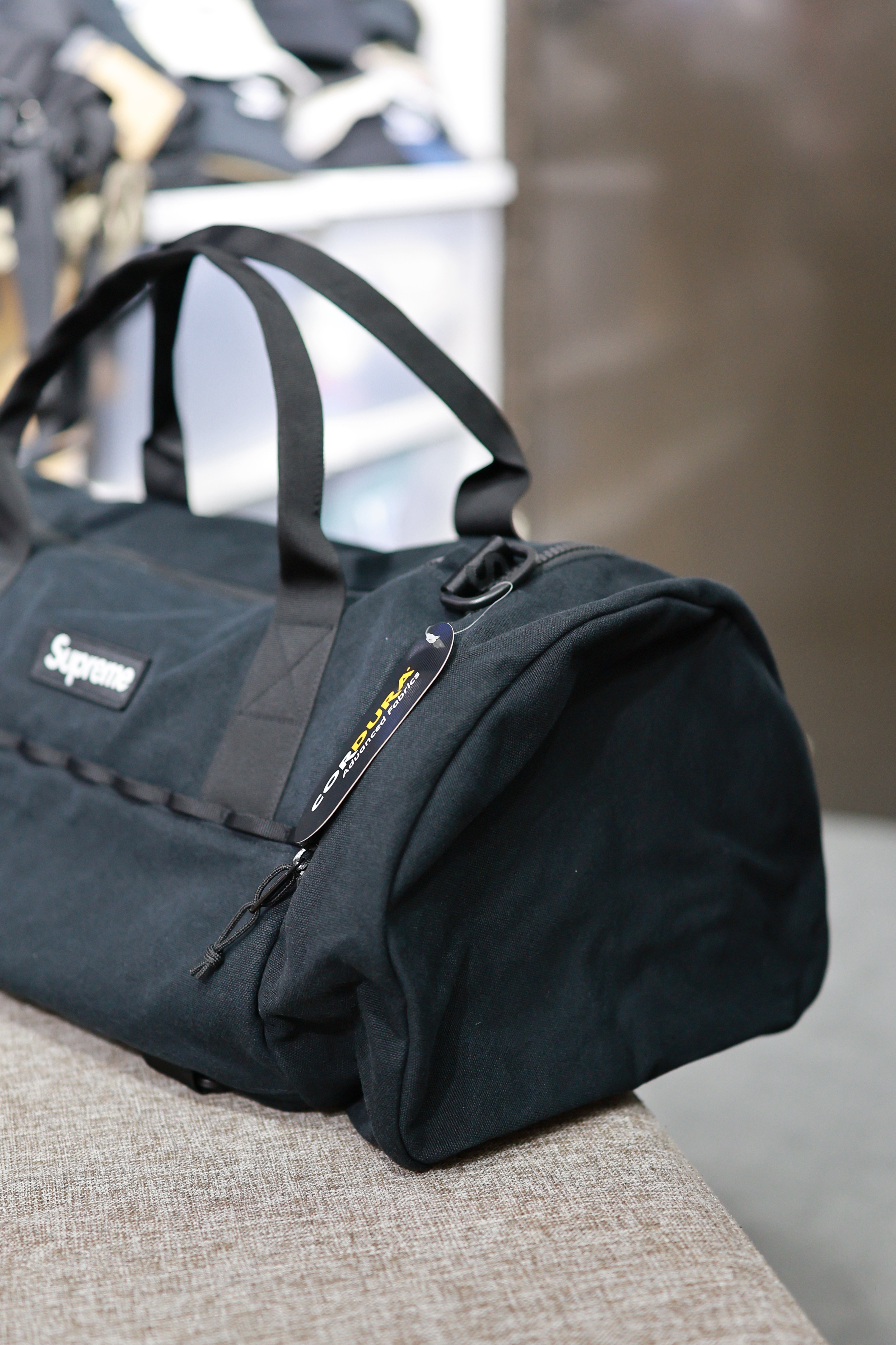 SUPREME SS25 DUFFLE BAG BLACK