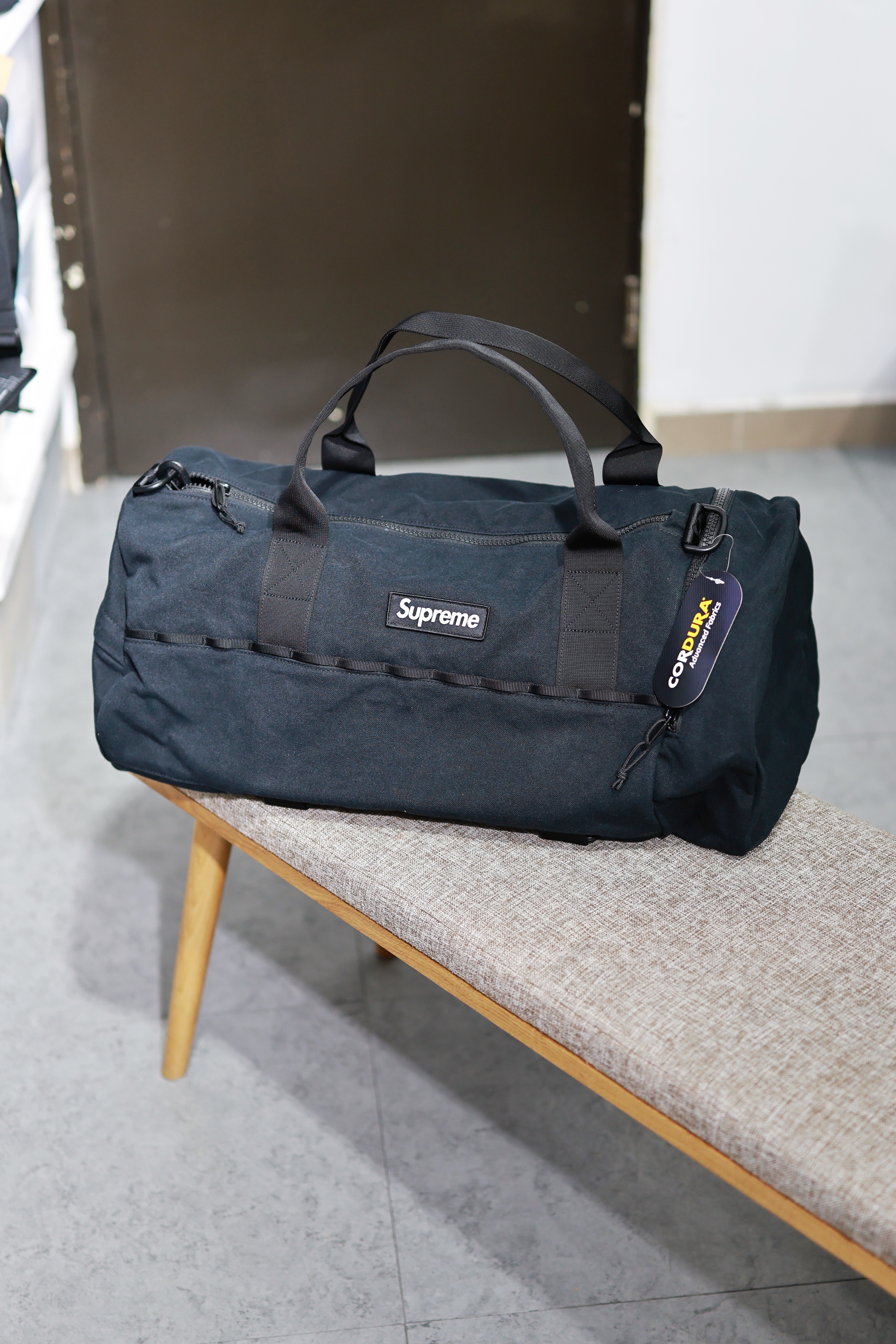 SUPREME SS25 DUFFLE BAG BLACK