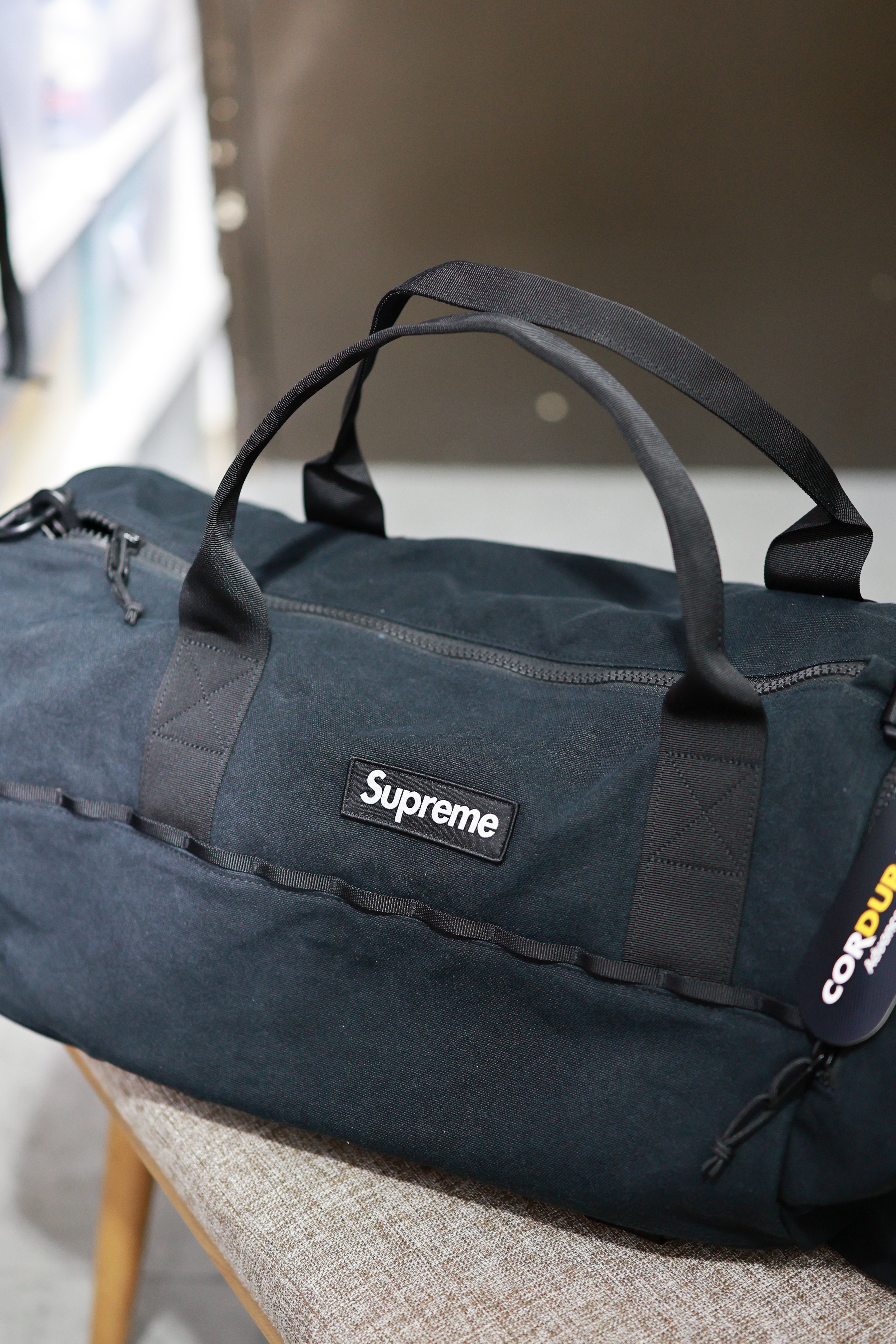 SUPREME SS25 DUFFLE BAG BLACK