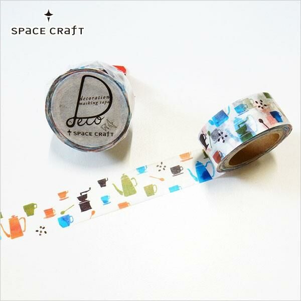 Round top washi tape - Cafe