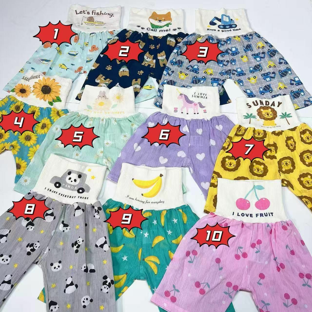 日單純棉楊柳布護肚褲