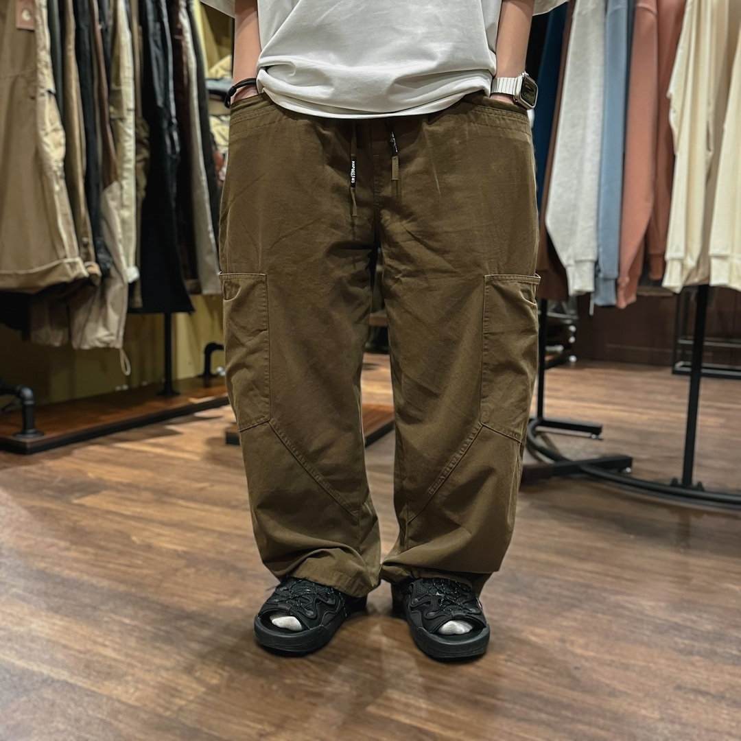 日系層次開袋工裝長褲