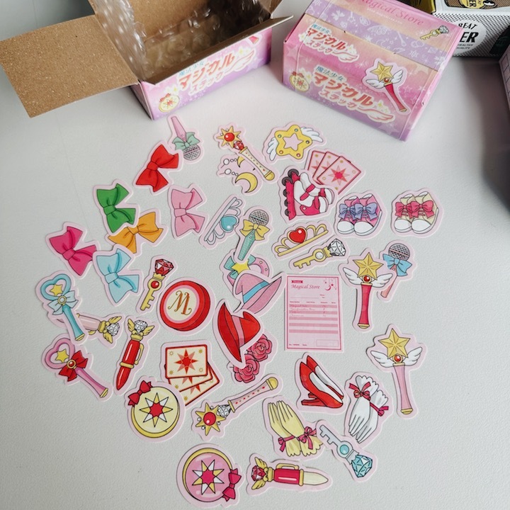 魔法少女 40枚 紙箱造型貼紙組｜日本Greeting Life