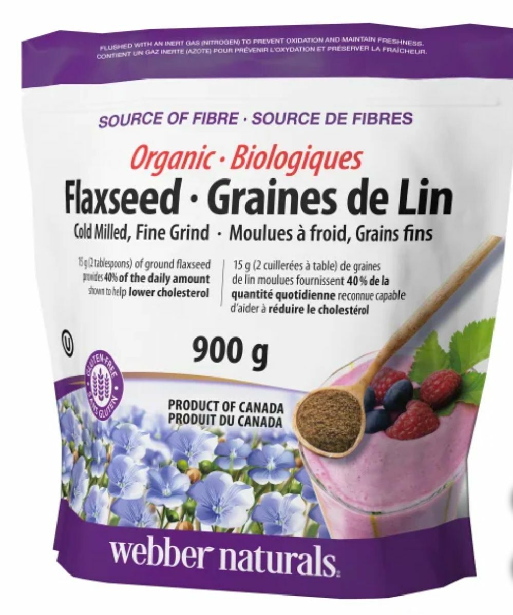 加姐 Webber Naturals 有機亞麻籽粉 900g *滿$899包京東送貨上門* CC211
