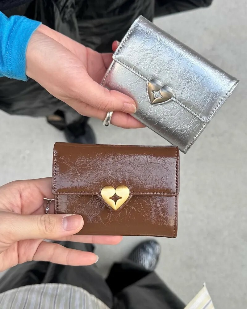 <快速出貨>  Fennec 愛心三折短夾