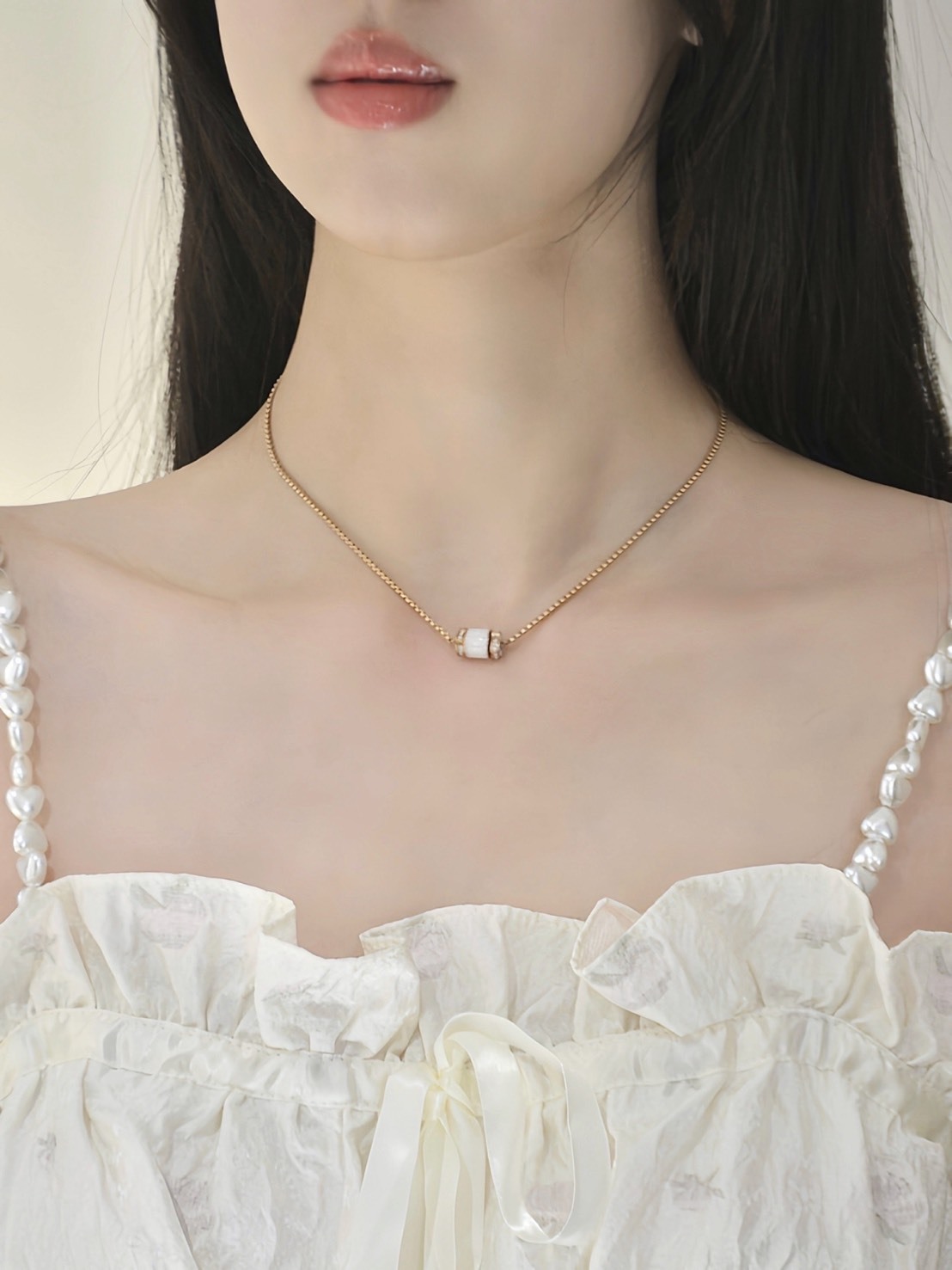 EMPORIO ARMANI 轉運珠小蠻腰 項鍊