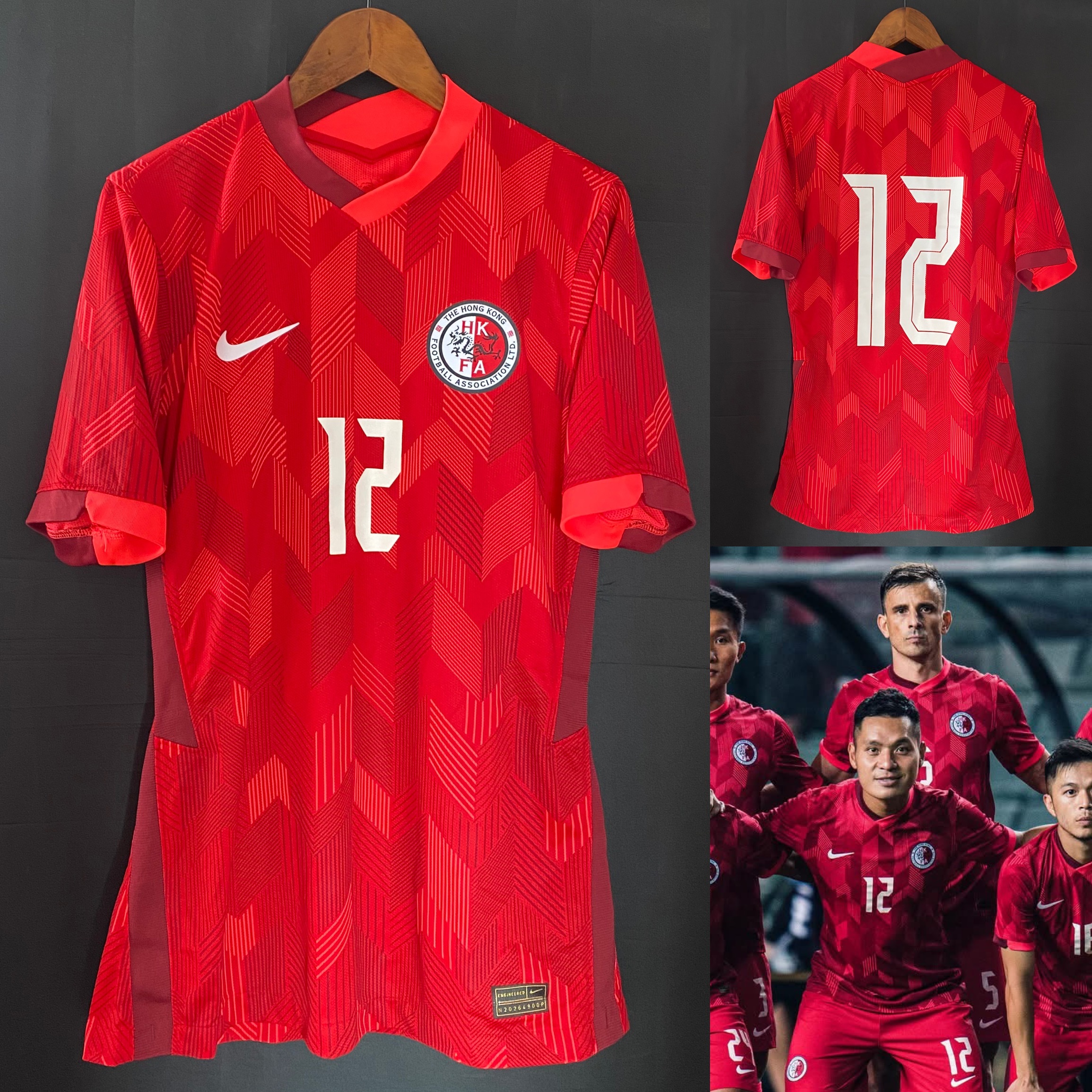 (Match Issue) Hong Kong Football Team 2020-2022 Nike Home Match Issue Shirt #12