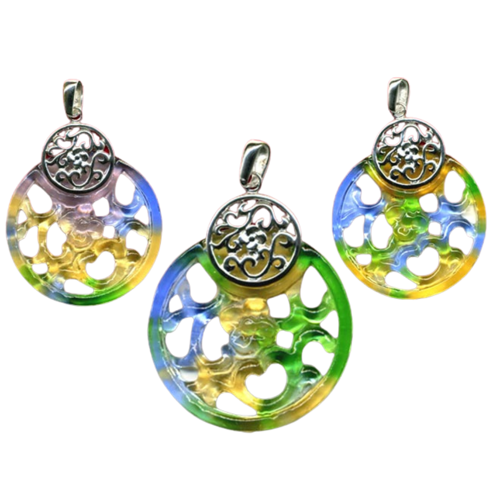 心圓銀飾項鍊 圓滿和諧幸福長久開運納福