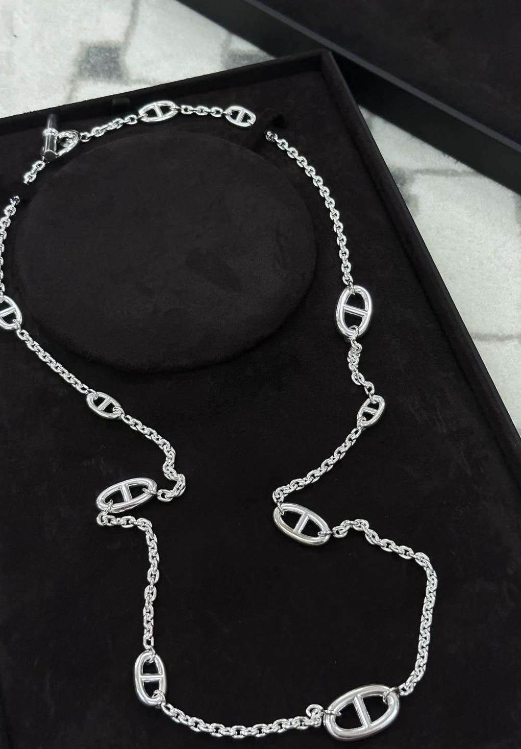 Hermes Farandole long necklace 80