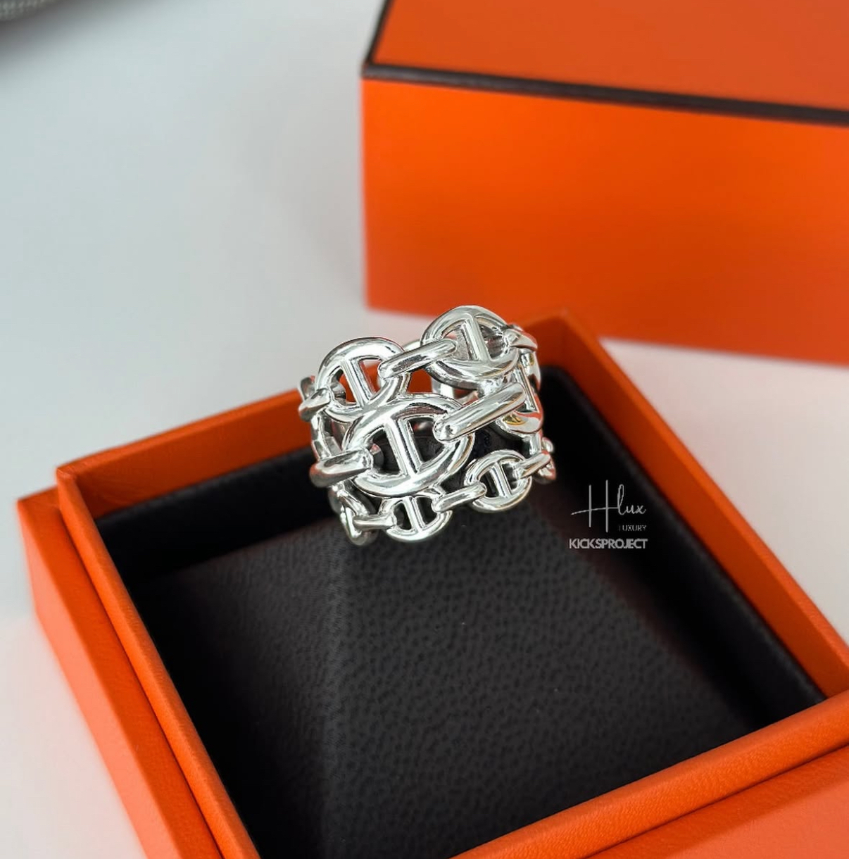 Hermes Chaine d'ancre Enchainee ring