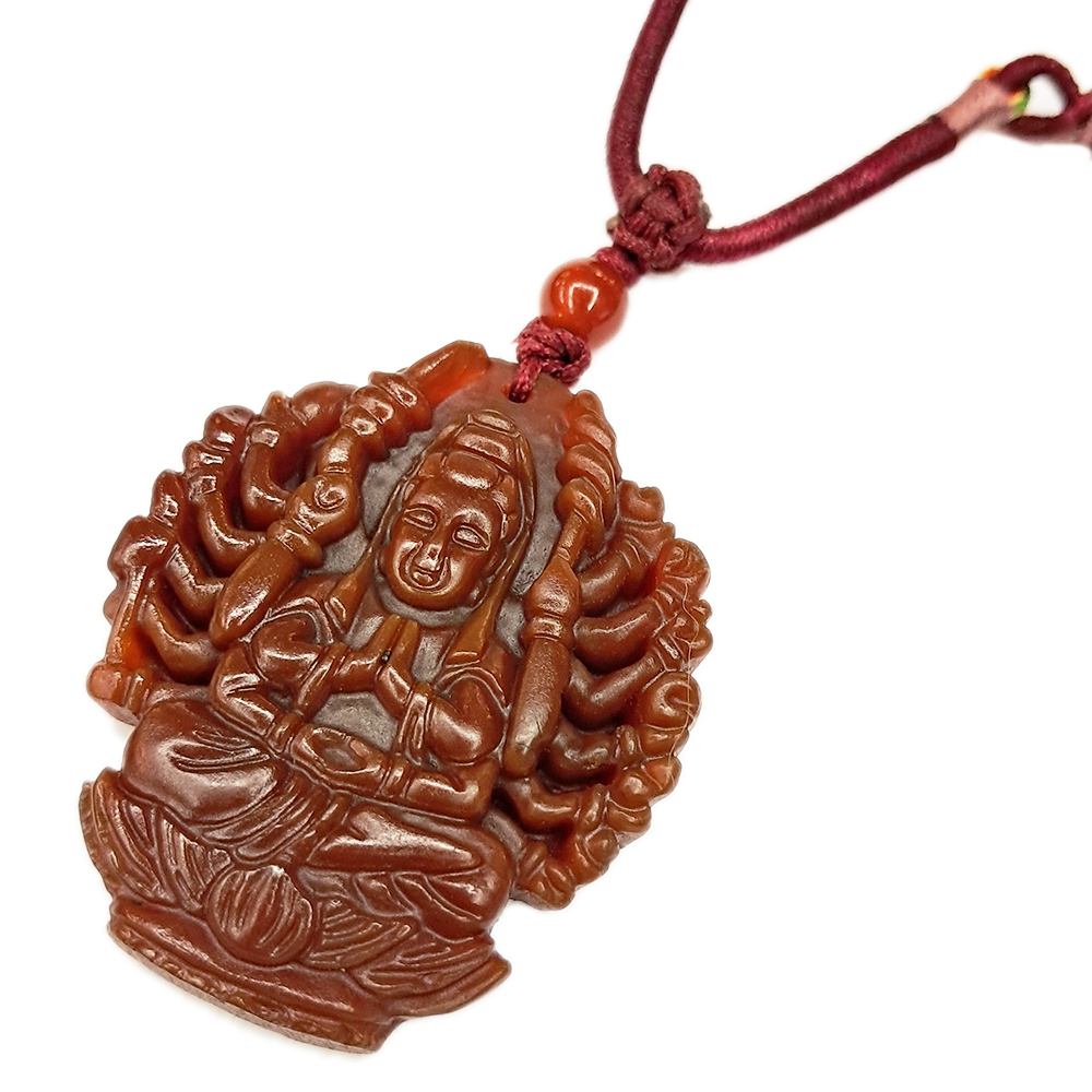 千手觀音 紅玉髓 五色線項鍊【十方】145212