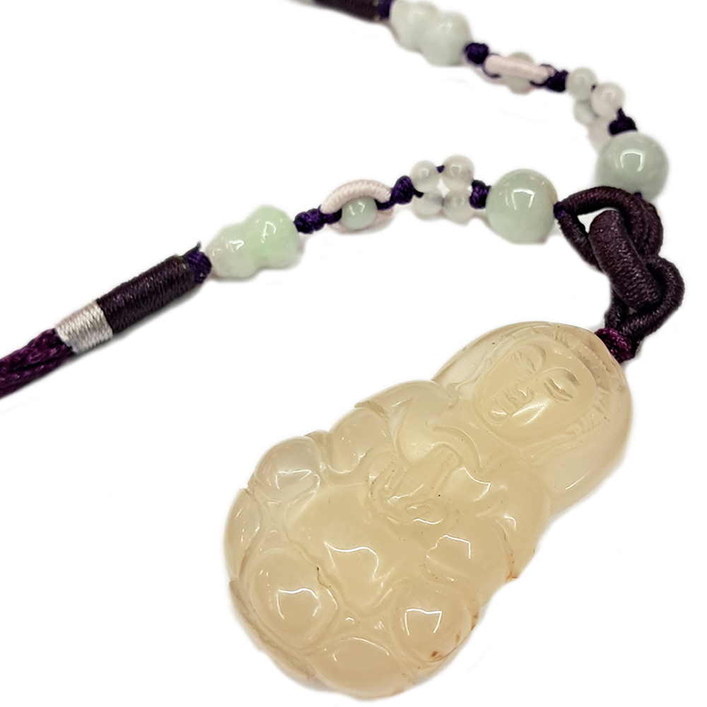 觀音{白玉髓}中國結項鍊【十方】141213