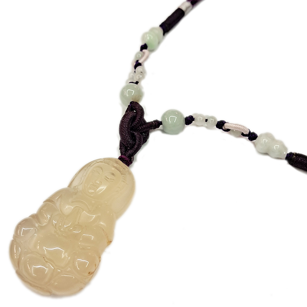 觀音{白玉髓}中國結項鍊【十方】141213