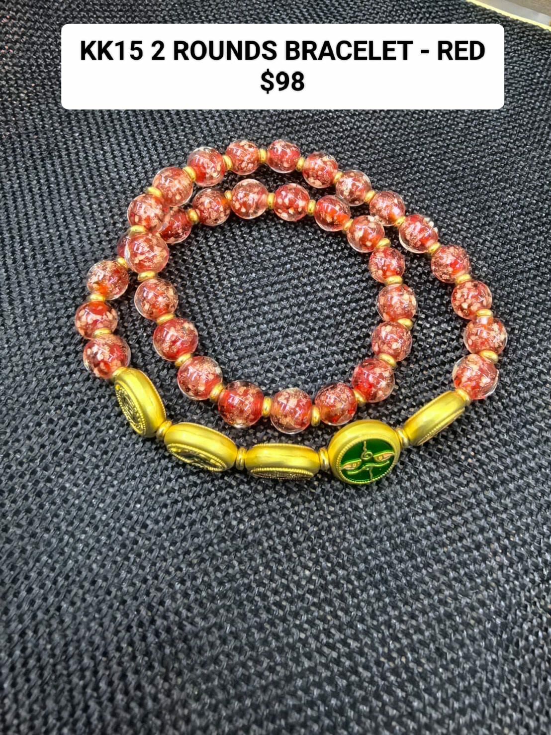 KK15 2 ROUNDS BRACELET - RED