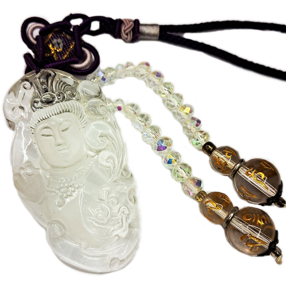  慈悲觀音{水晶琉璃}吉祥掛飾【十方】133595