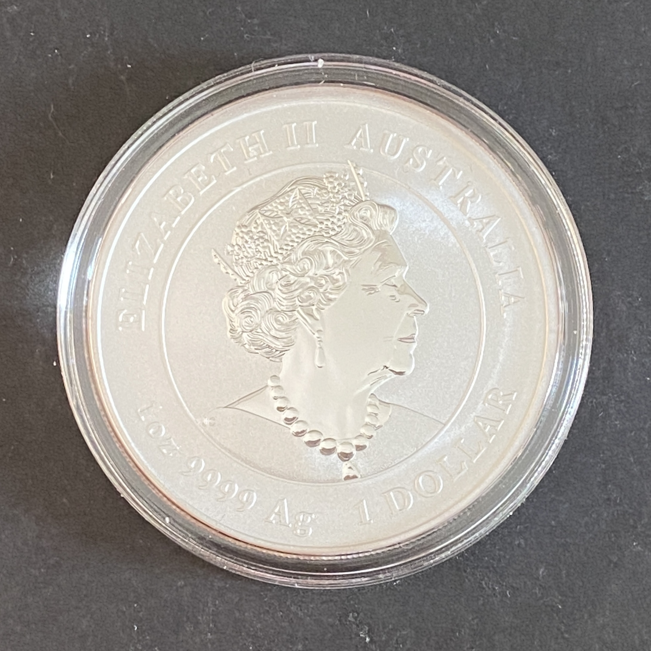 2022 Australian One Ounce Year of the Tiger Silver Coin (Dragon Privy Mark) (99.99% Pure Silver)