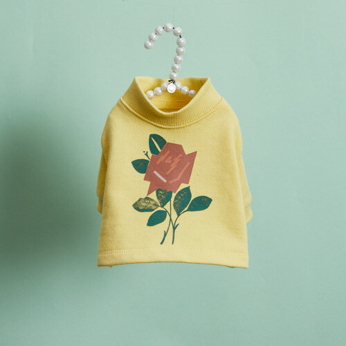 Louisdog 復古玫瑰T-Shirt