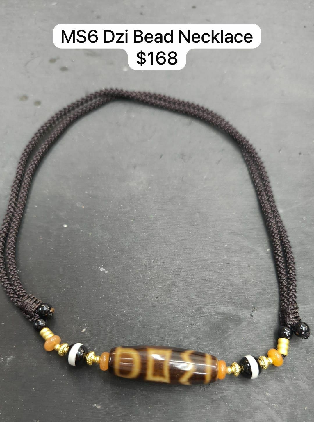 MS6 DZI BEADS NECKLACE