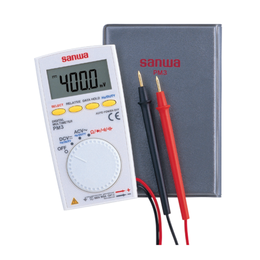 "SANWA" 日本薄身數字萬用表