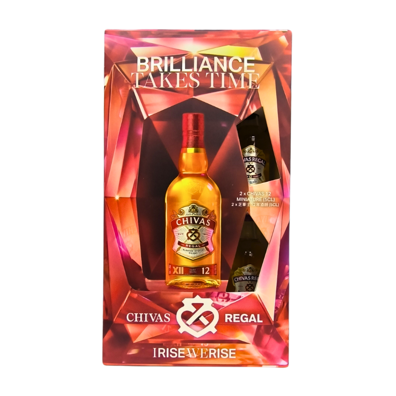 芝華士 12年 調和威士忌 禮盒套裝 700ml+50ml*2酒辦