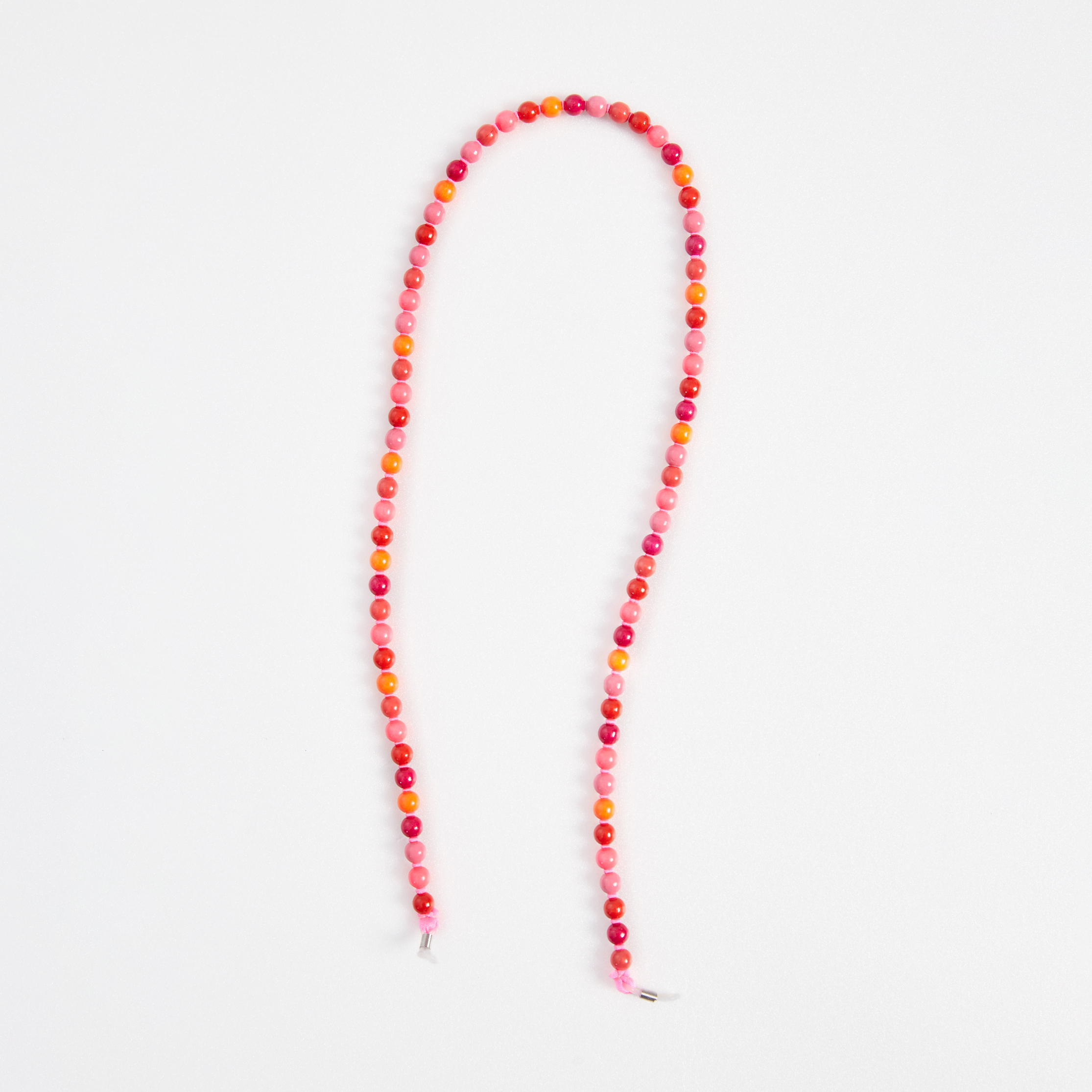 ina.seifart German hand made natural  non-toxic pinkmix wooden bead  glasses chain