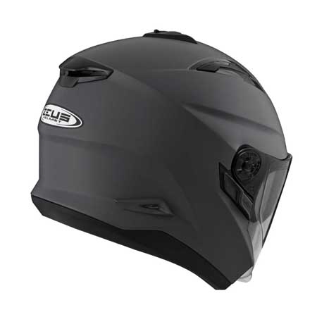 ZEUS ZS-613B 消光鐵灰 素色 四分之三 半罩式  內墨片