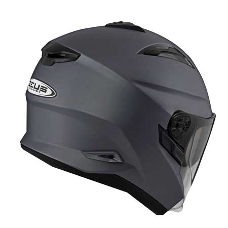 ZEUS ZS-613B 消光珍珠黑銀 素色 四分之三 半罩式  內墨片