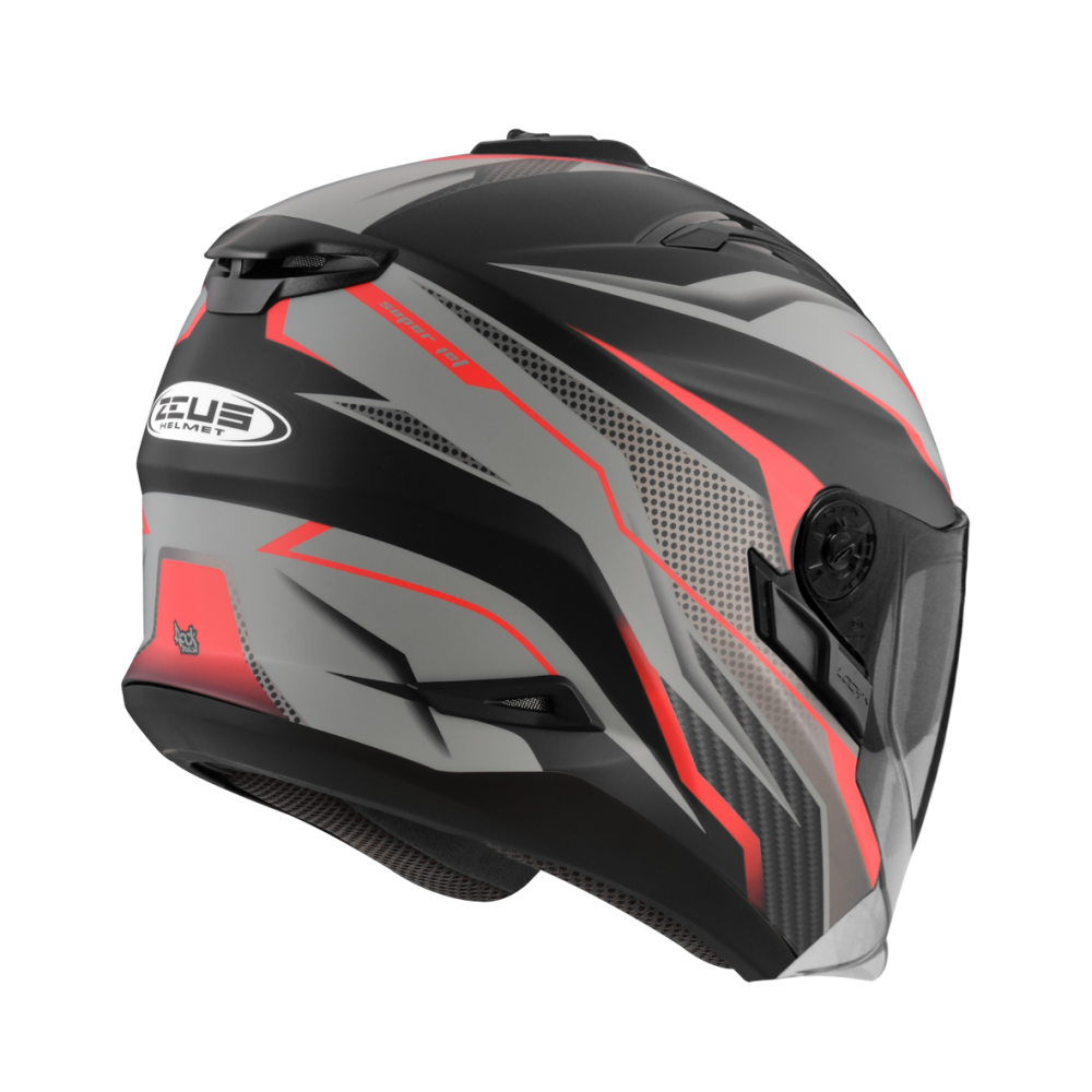 ZEUS ZS-613B AJ33 消光黑/紅 彩繪 四分之三 半罩式  內墨片