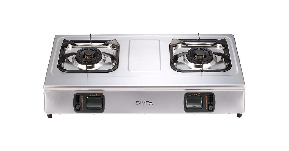 簡栢 Simpa      UZH2S‧座檯式‧雙頭煮食爐‧煤氣‧石油氣‧香港行貨,原廠3年保養‧