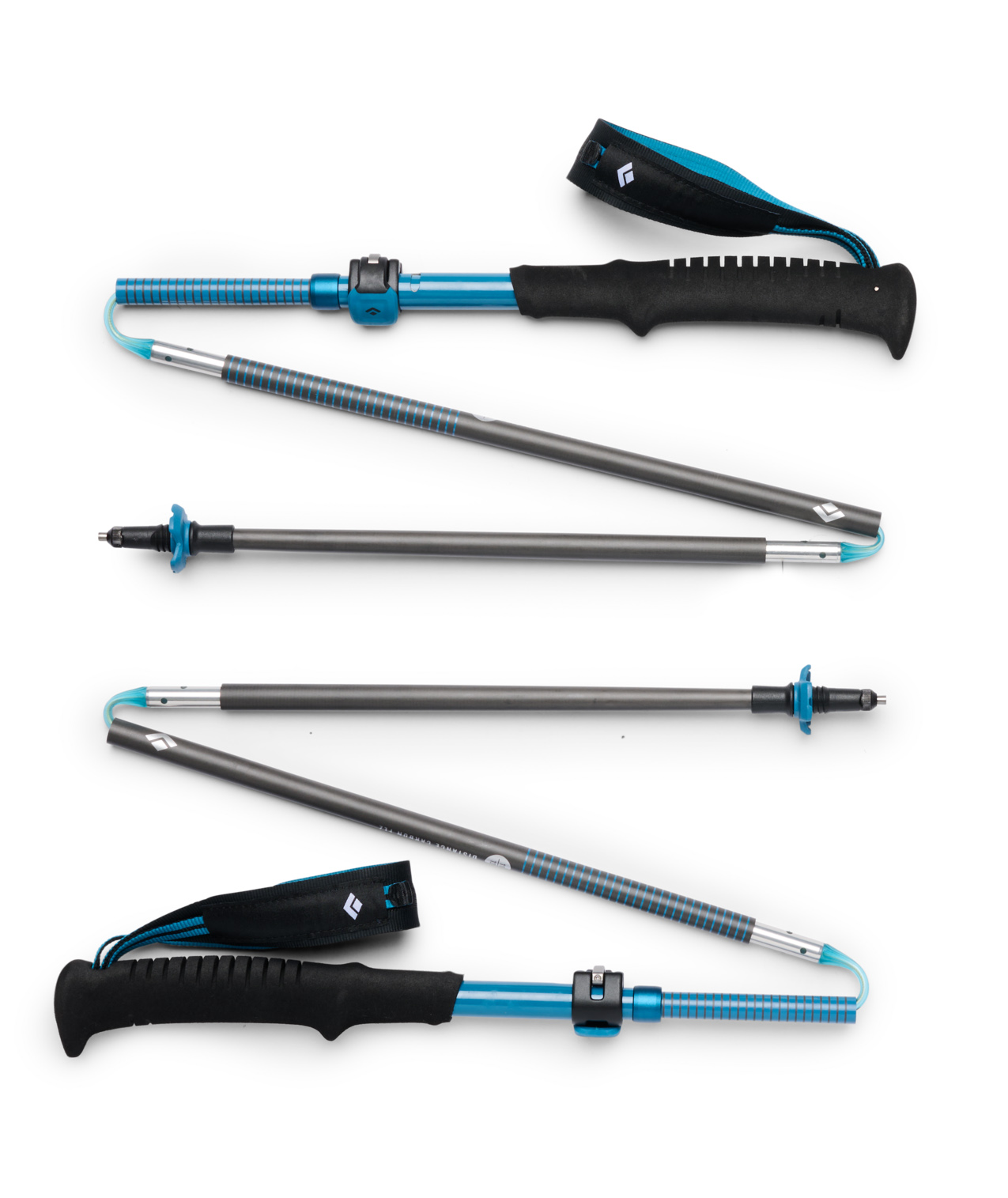 Black Diamond DISTANCE CARBON FLZ  碳纖維登山折疊杖 曠野藍 / Desert Blue