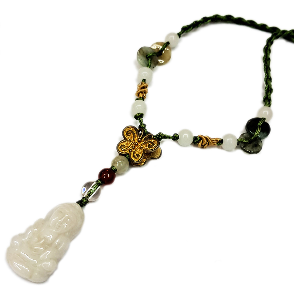 觀音小玉佩中國結項鍊【十方】133780