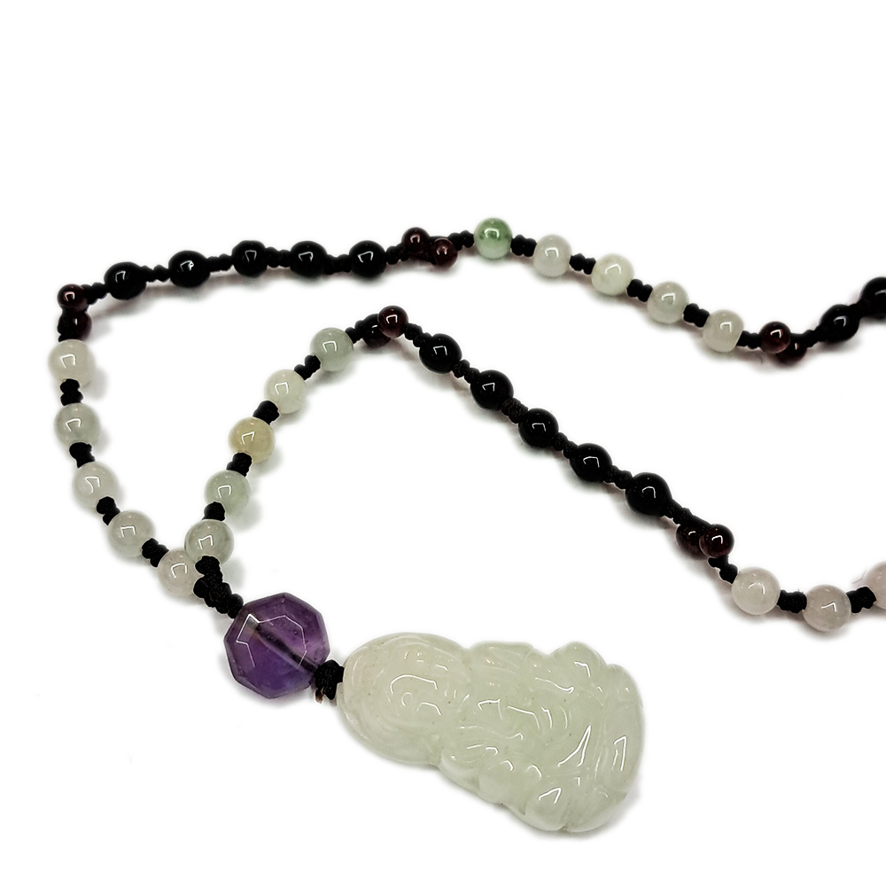 福慧觀音緬甸玉{微型}項鍊【十方】142570