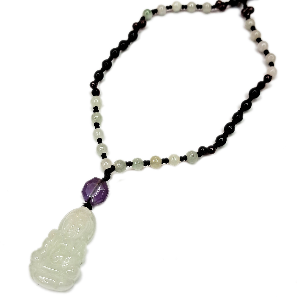 福慧觀音緬甸玉{微型}項鍊【十方】142570