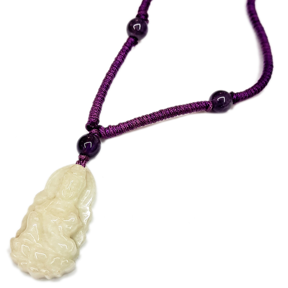 如意觀音玉佩{微型}項鍊【十方】123478