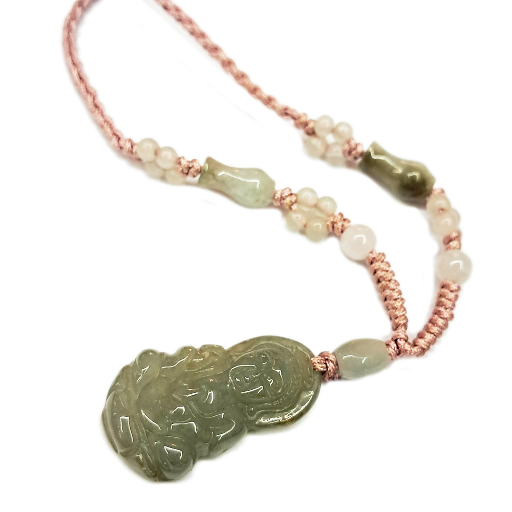 觀音玉佩{微型}中國結項鍊【十方】130743