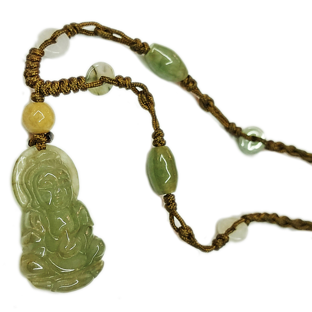 觀音玉佩{微型}中國結項鍊【十方】130742