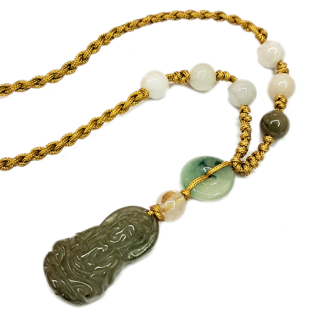 觀音小玉佩{微型}中國結項鍊【十方】133773