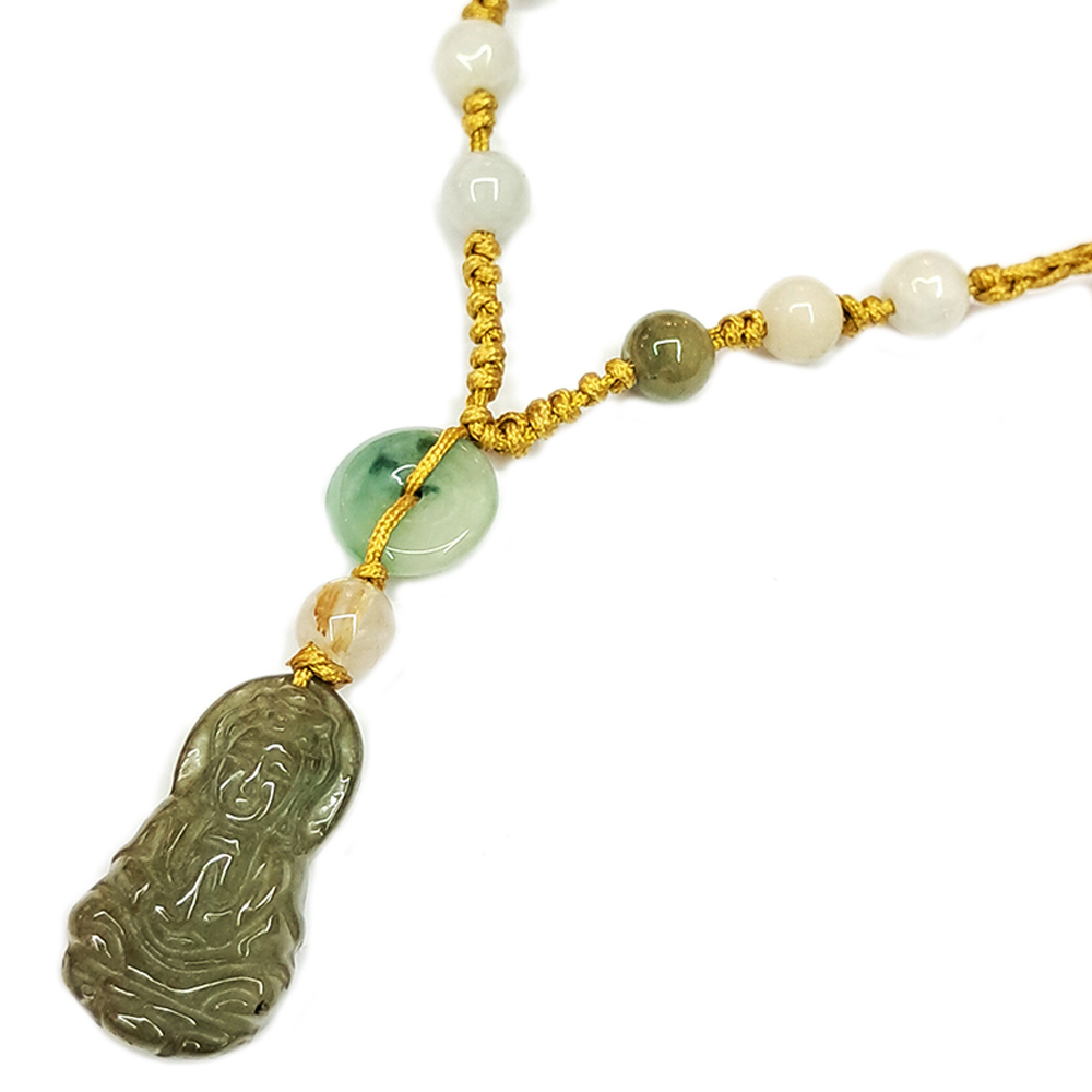 觀音小玉佩{微型}中國結項鍊【十方】133773