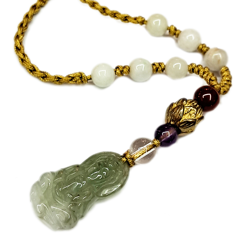 觀音小玉佩{微型}中國結項鍊【十方】133778