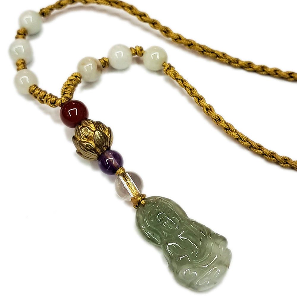 觀音小玉佩{微型}中國結項鍊【十方】133778