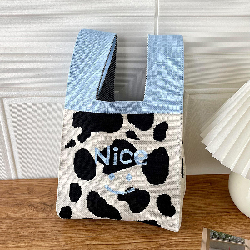 Knitted Versatile Handheld Bucket Bag